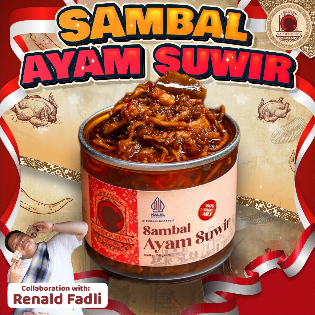 

Dapoer Kuno - Sambal Ayam Suwir 150gr