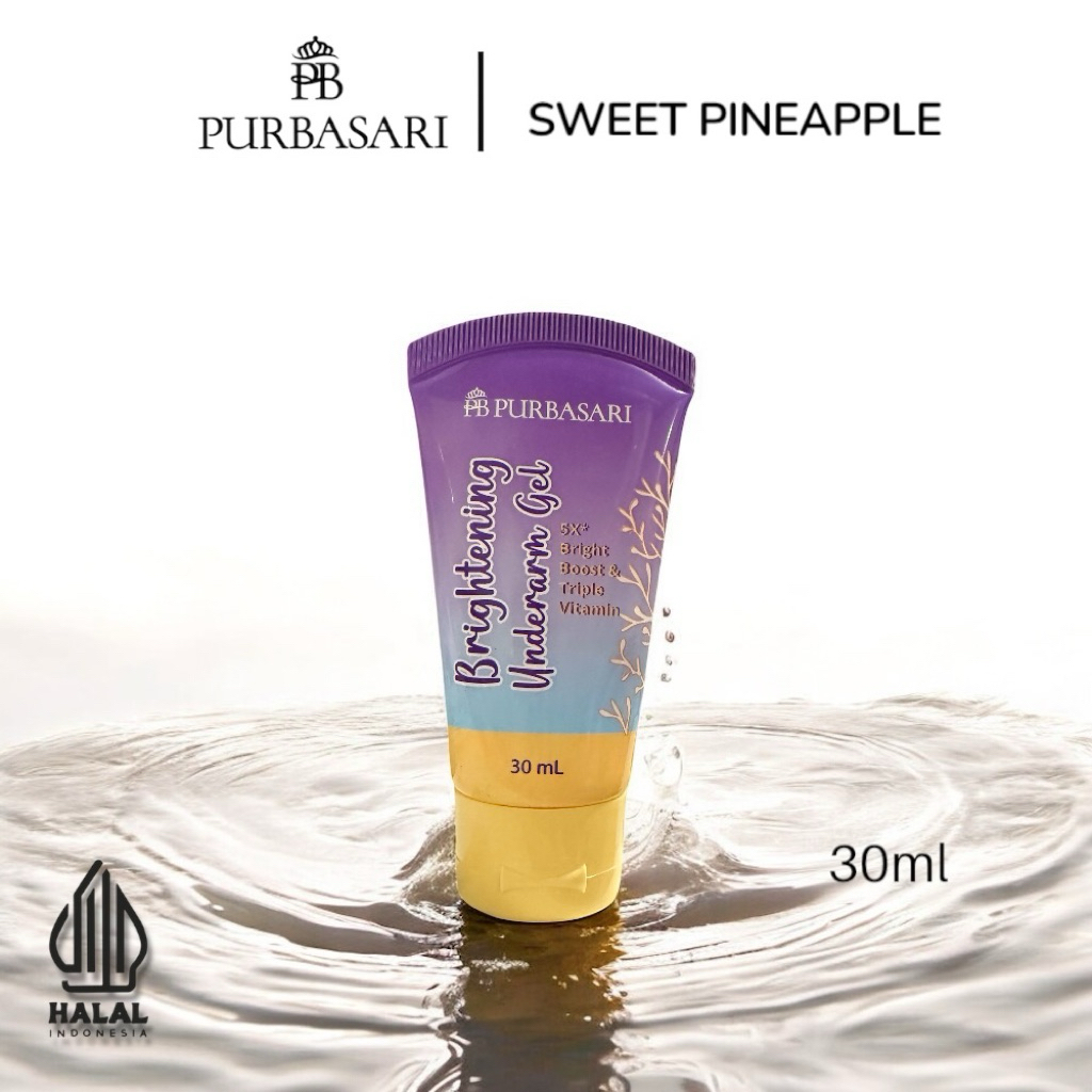 PURBASARI Brightening Underarm Gel 30ml - Menyamarkan Kulit Hitam Pada lipatan/ Ketiak / Leher