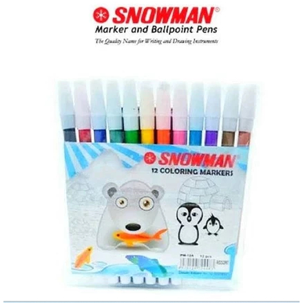 

Spidol Kecil Snowman Set – 12 Colours – Pencil Marker – Sign Pen – Spidol Snowman 12 Warna