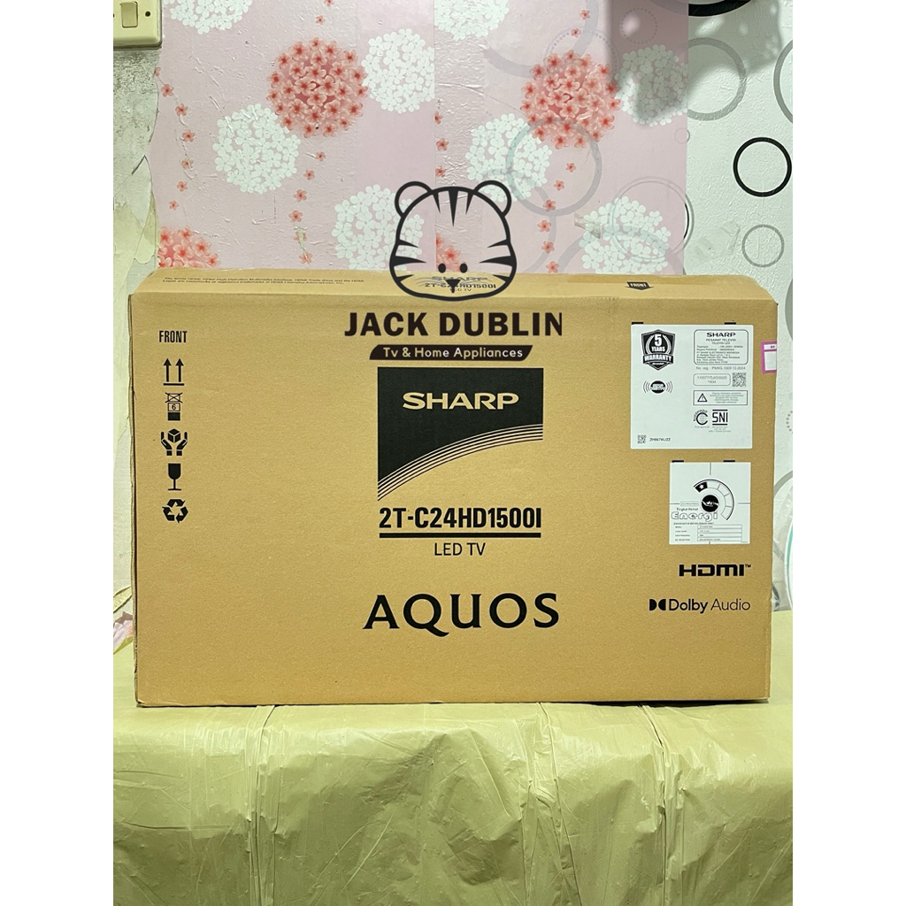 TV LED SHARP 24 INCH AQUOS 2T-C24HD1500i 24HD1500i 24HD1500 24HD15 TV USB MOVIE DIGITAL GARANSI