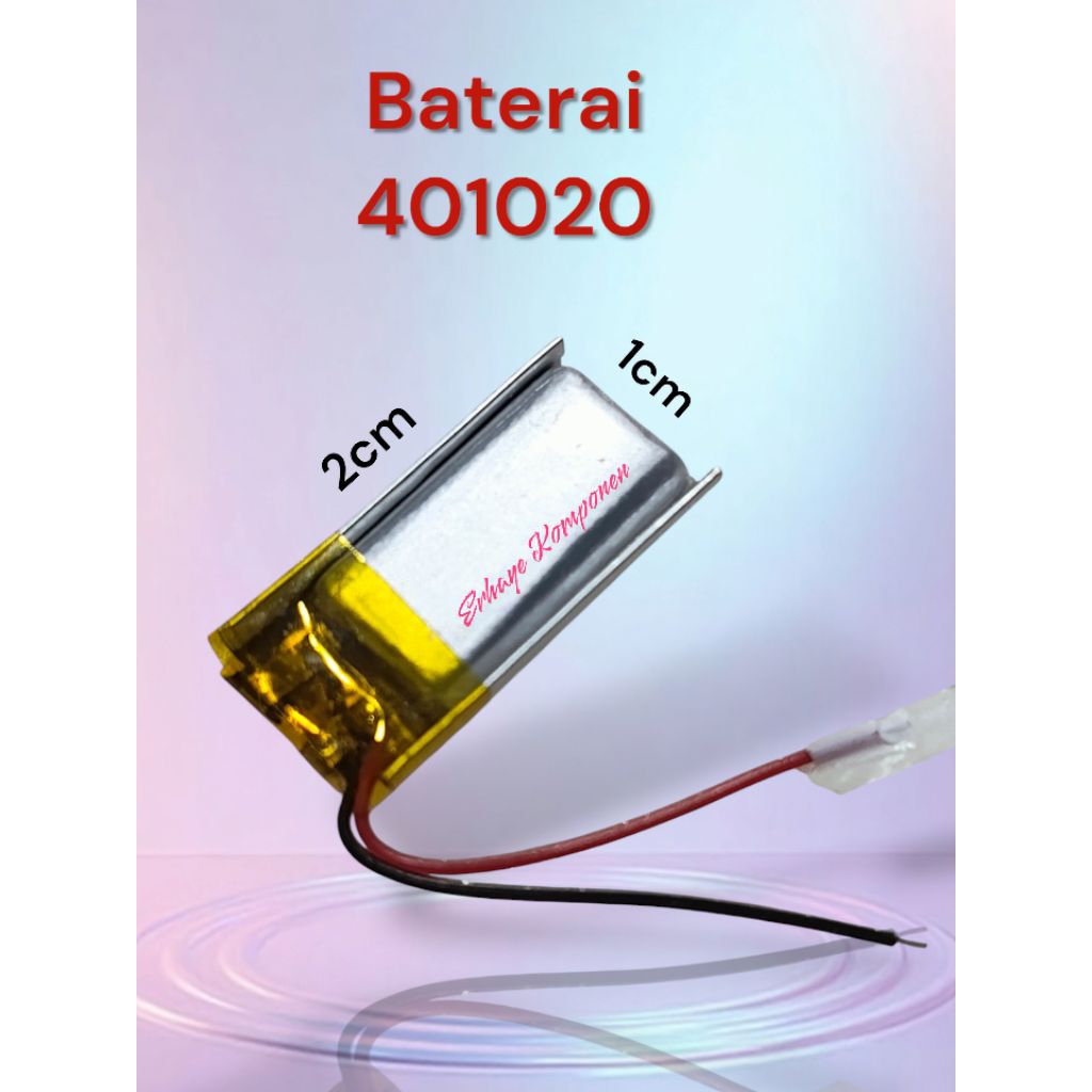 Baru Baterai Polymer 401020 | Baterai headset Bluetooth | Baterai Smartwatch.