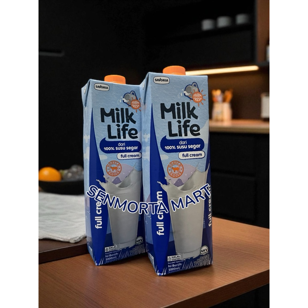 

MILK LIFE SUSU FULL CREAM UHT 1 LITER | DARI SUSU SEGAR 100%