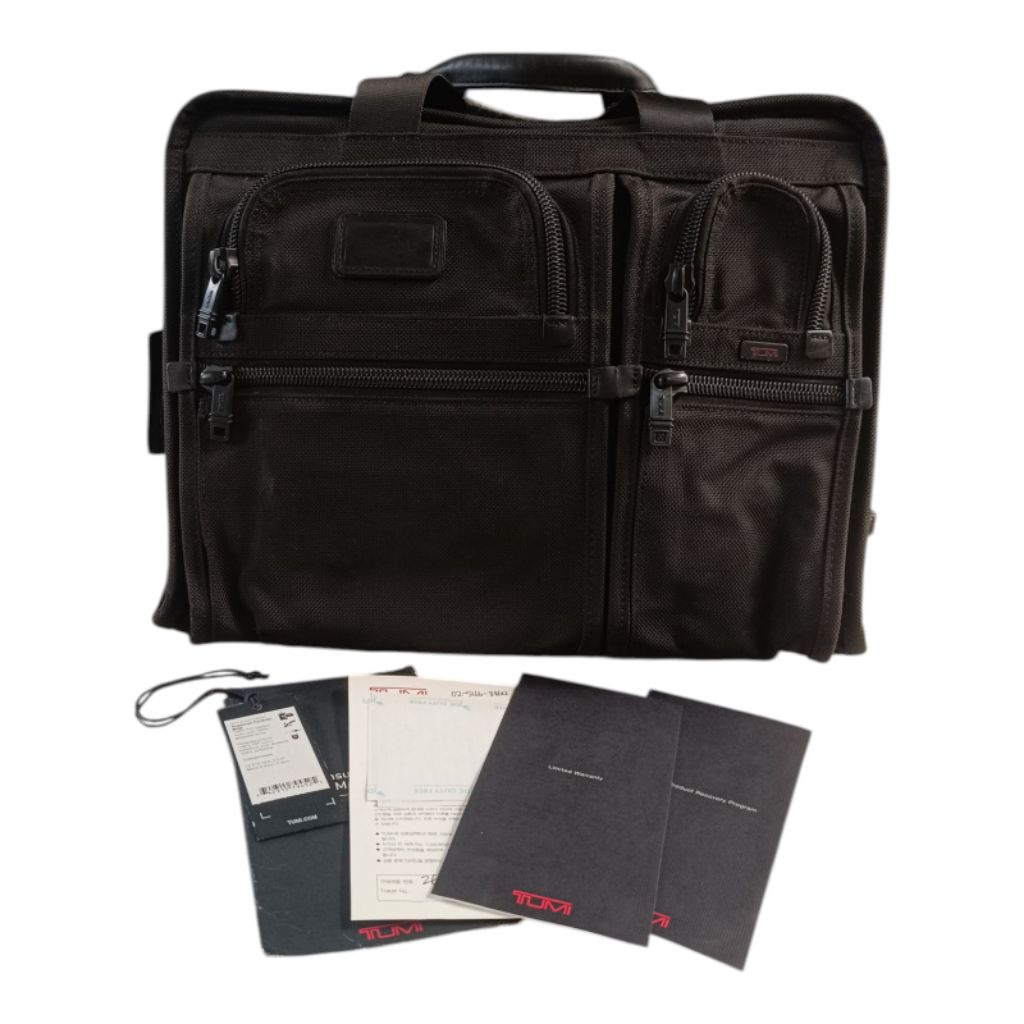 TUMI1 Alpha 026108DH Organizer Portfolio Brief Business Bag Briefcase Second