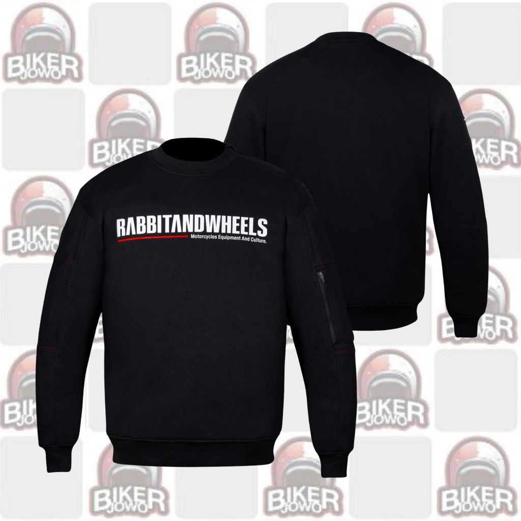 Crewneck Figarline Hoodie Motor Rabbit And Wheels Bikers Hoodie Hits Strike Trend Jamper Bikers Hood