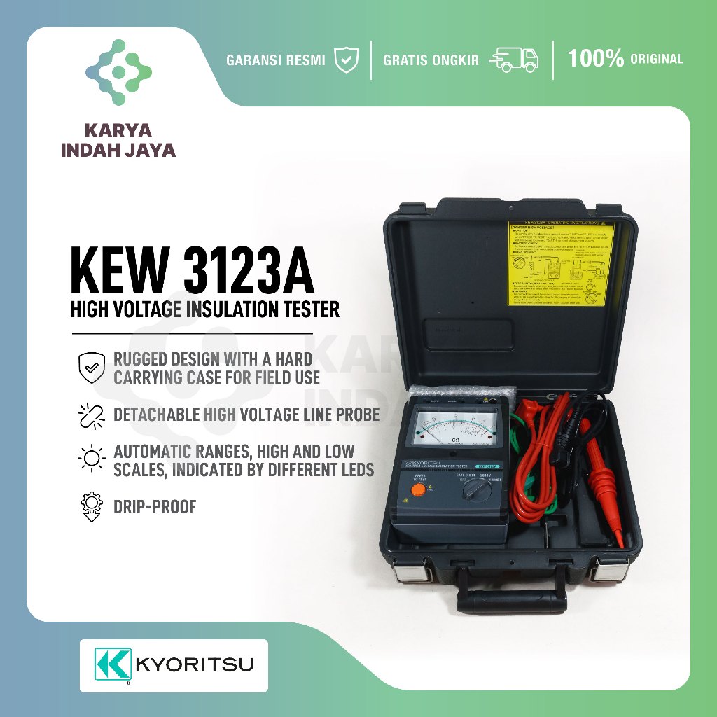 Kyoritsu 3123A High Voltage Insulation Testers