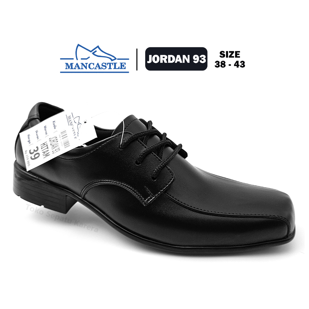 Sepatu Pria Dewasa Pantofel – PDH Formal – ASN/PNS – MANCASTLE – JORDAN 93 – Size 38-43 – Oxford