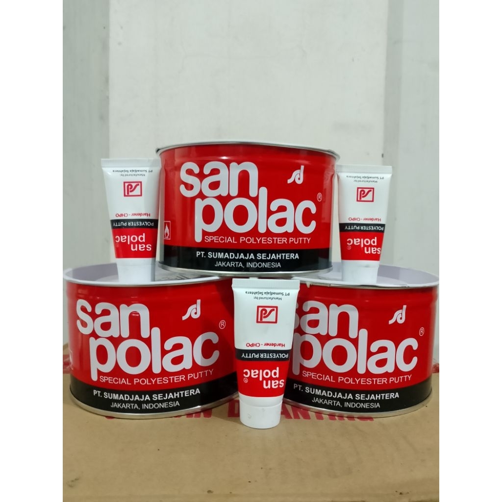 Dempul San Polac 1kg/Dempul Besi Motor Mobil San Polac/San Polac 1kg