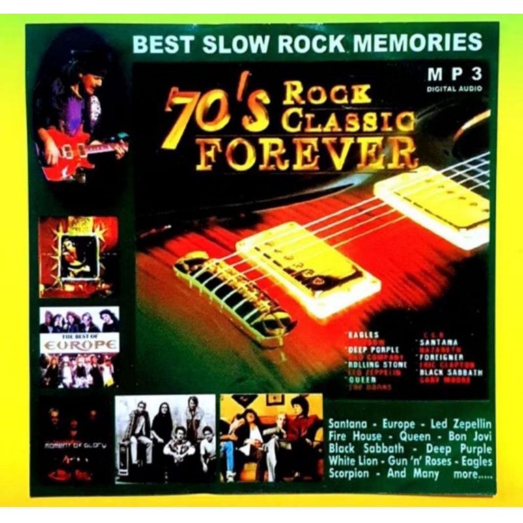 KASET CD/MP3 BEST LAGU SLOW ROCK BARAT TERLARIS - KASET MP3 MUSIK LAGU ROCK BARAT TERPOPULER