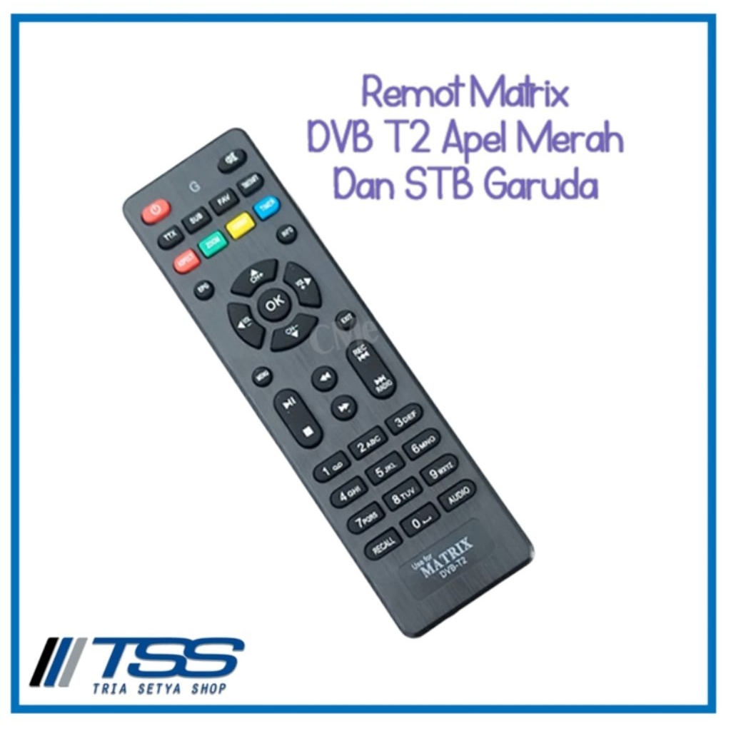 Remot untuk stb matrix DVB-T2.apple merah dan stb garuda, kualitas ori