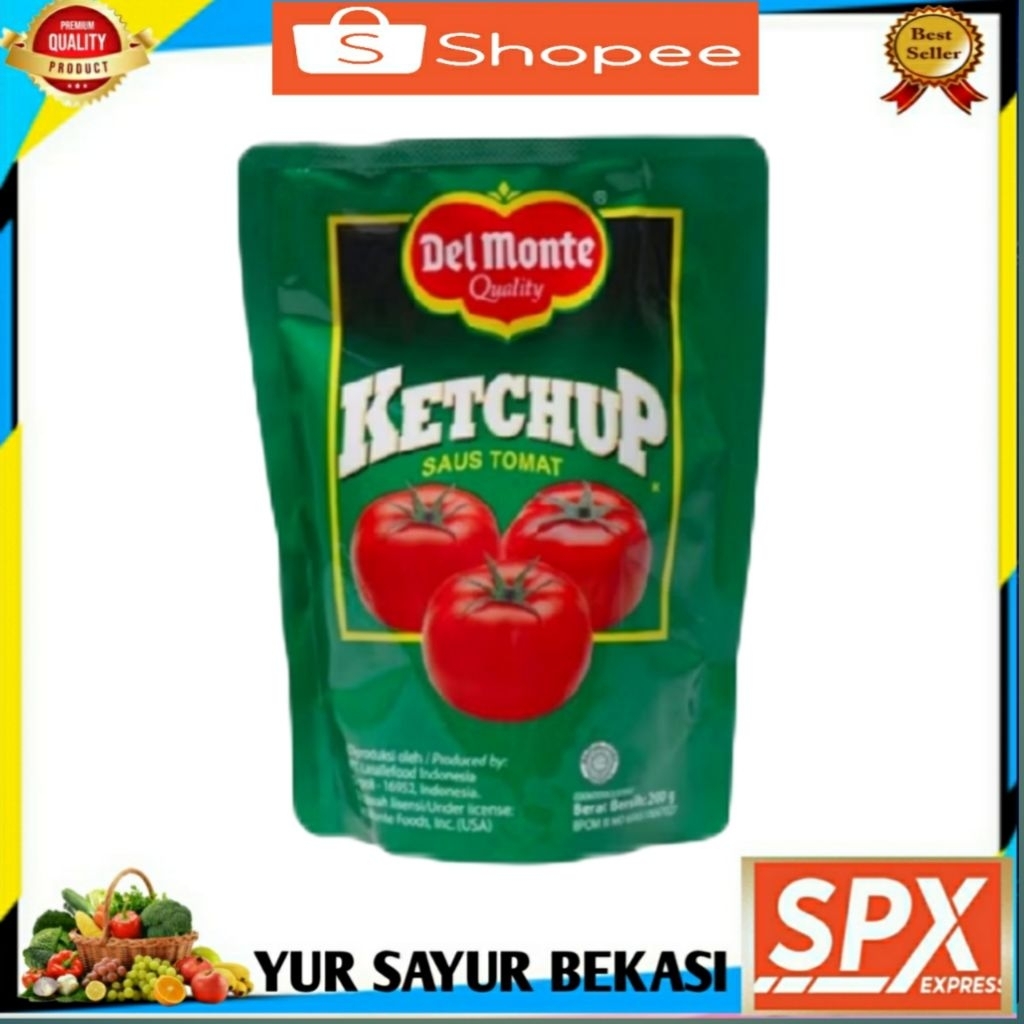 

Delmonte Tomat/Saus Tomat Delmonte 200gr (Pouch).