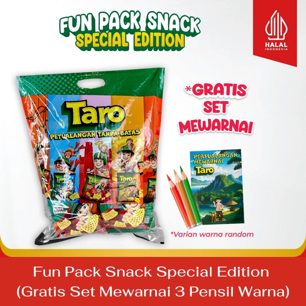 

Fun Pack Snack Special Edition - Paket Hampers Anak (Gratis Set Mewarnai 3 Pensil Warna)