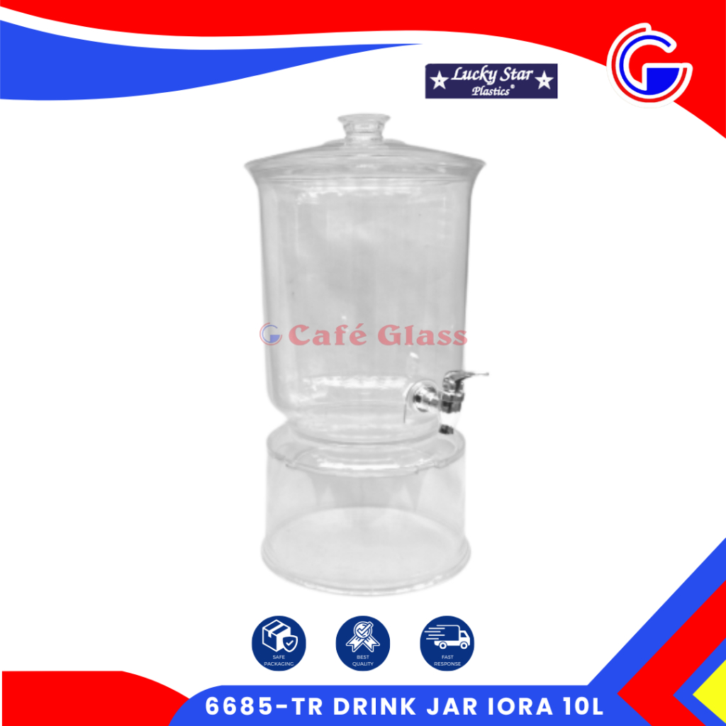 Dispenser Iora 10 Liter - Dispenser Air Minum Elegan 6685-Tr - Wadah Jus Akrilik