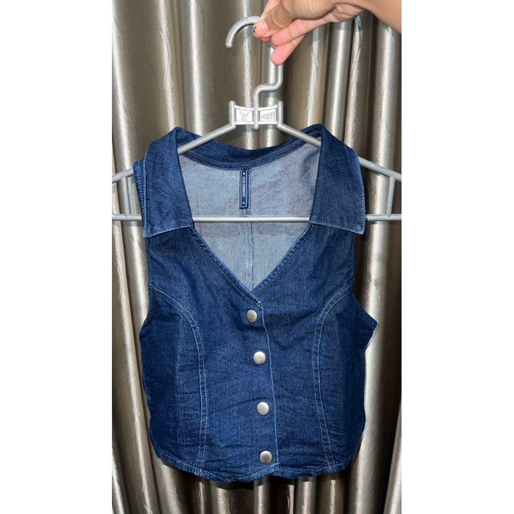 Preloved Top Branded H&M Colorbox vest croptop polo shirt