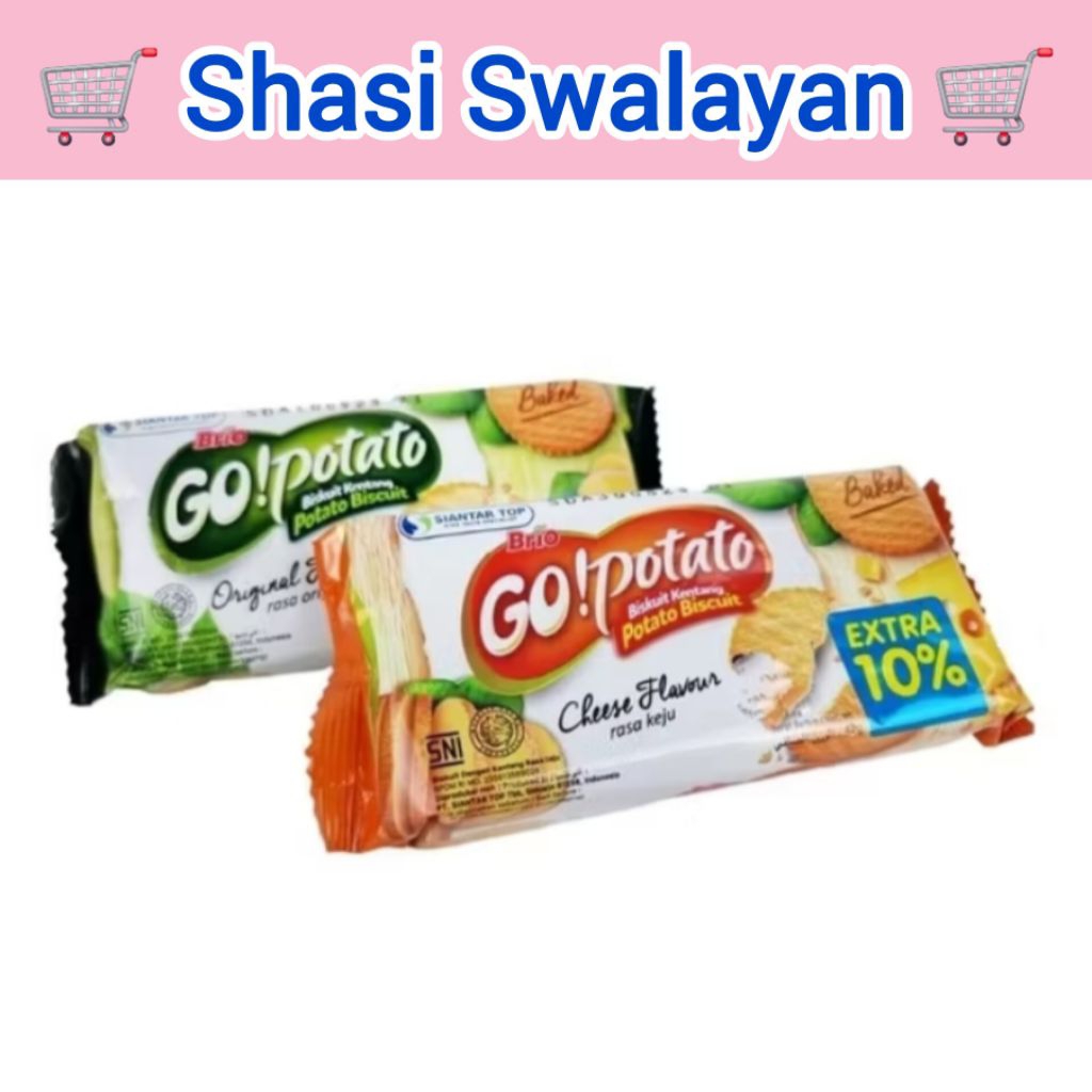 Brio Go! Potato Biskuit Kentang Original 56gr / Keju 42gr