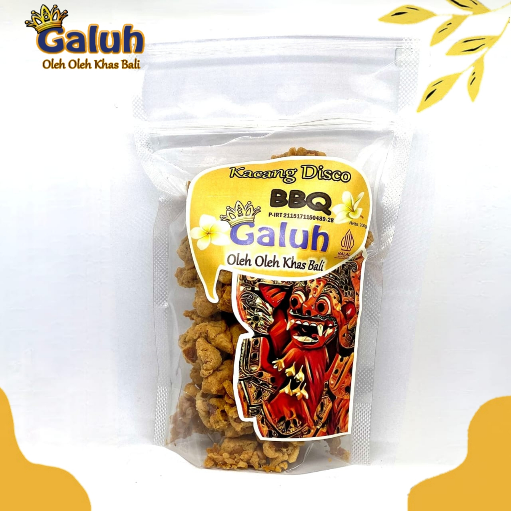 

Kacang Disco Barbeque BBQ Galuh 200g – Oleh Oleh Khas Bali, Cemilan Renyah Halal Jajanan Murah