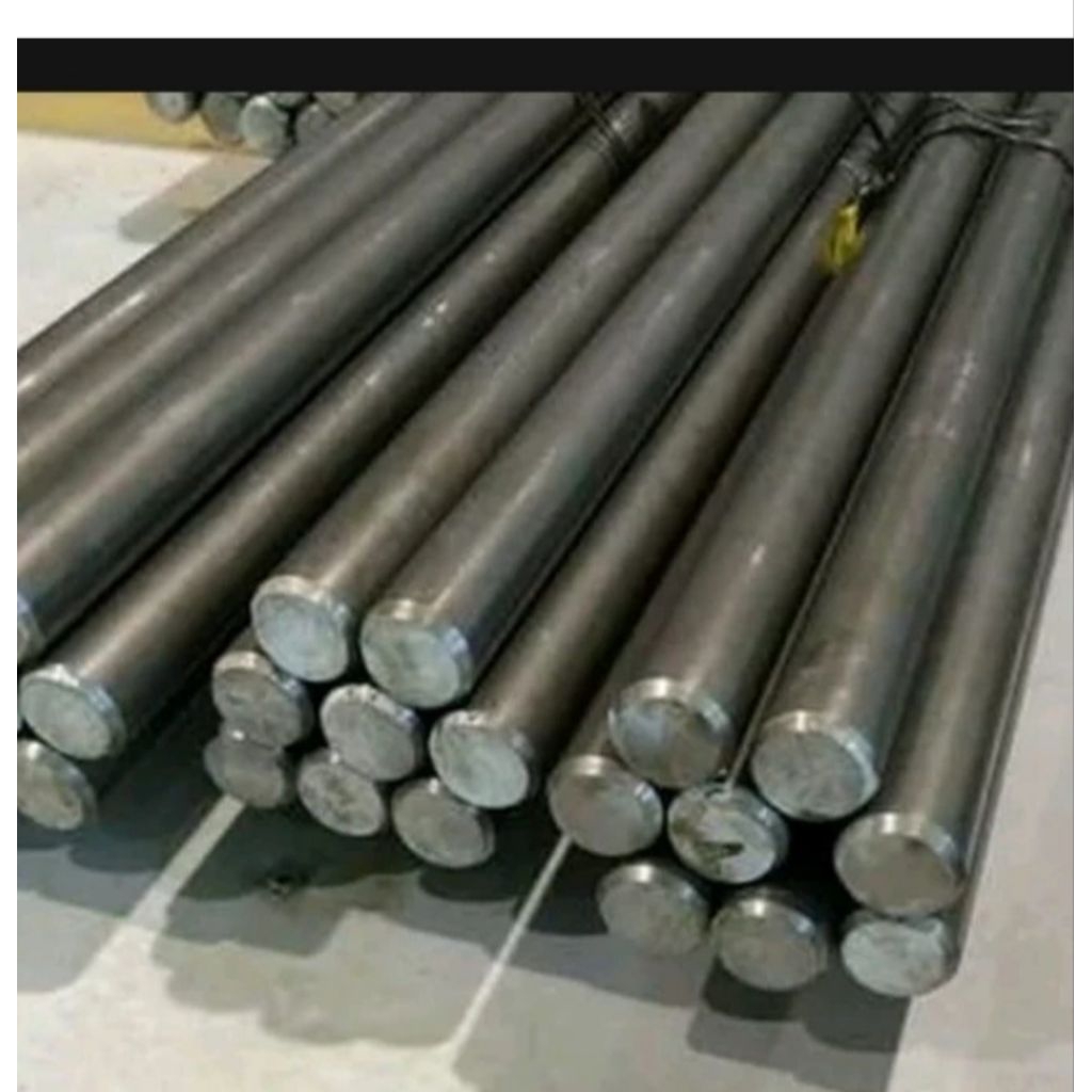 As besi batangan bulat diameter 25 mm panjang 180 cm