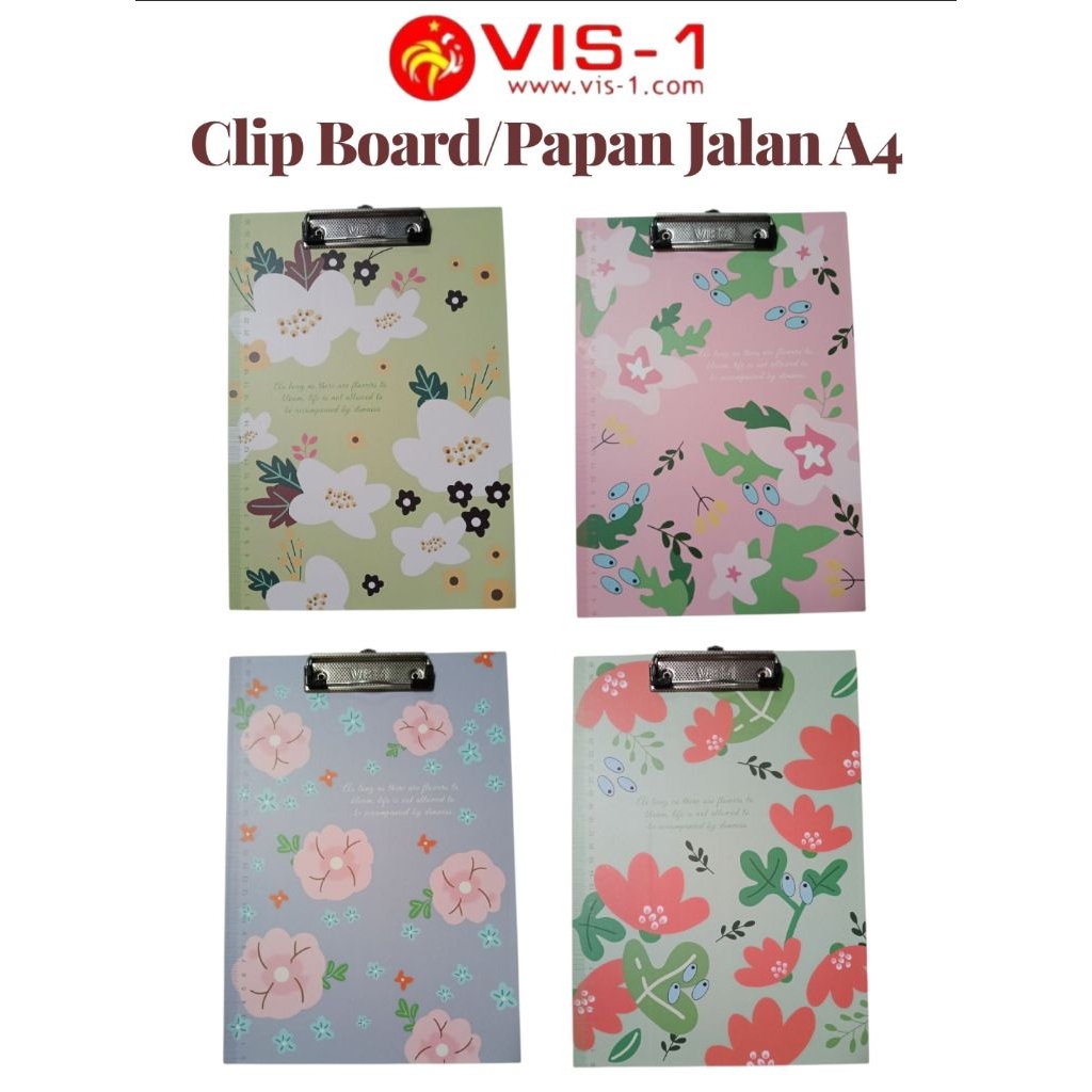 

CLIP BOARD A4 FANCY / PAPAN SCANNER A4 / PAPAN DADA A4 / PAPAN JALAN