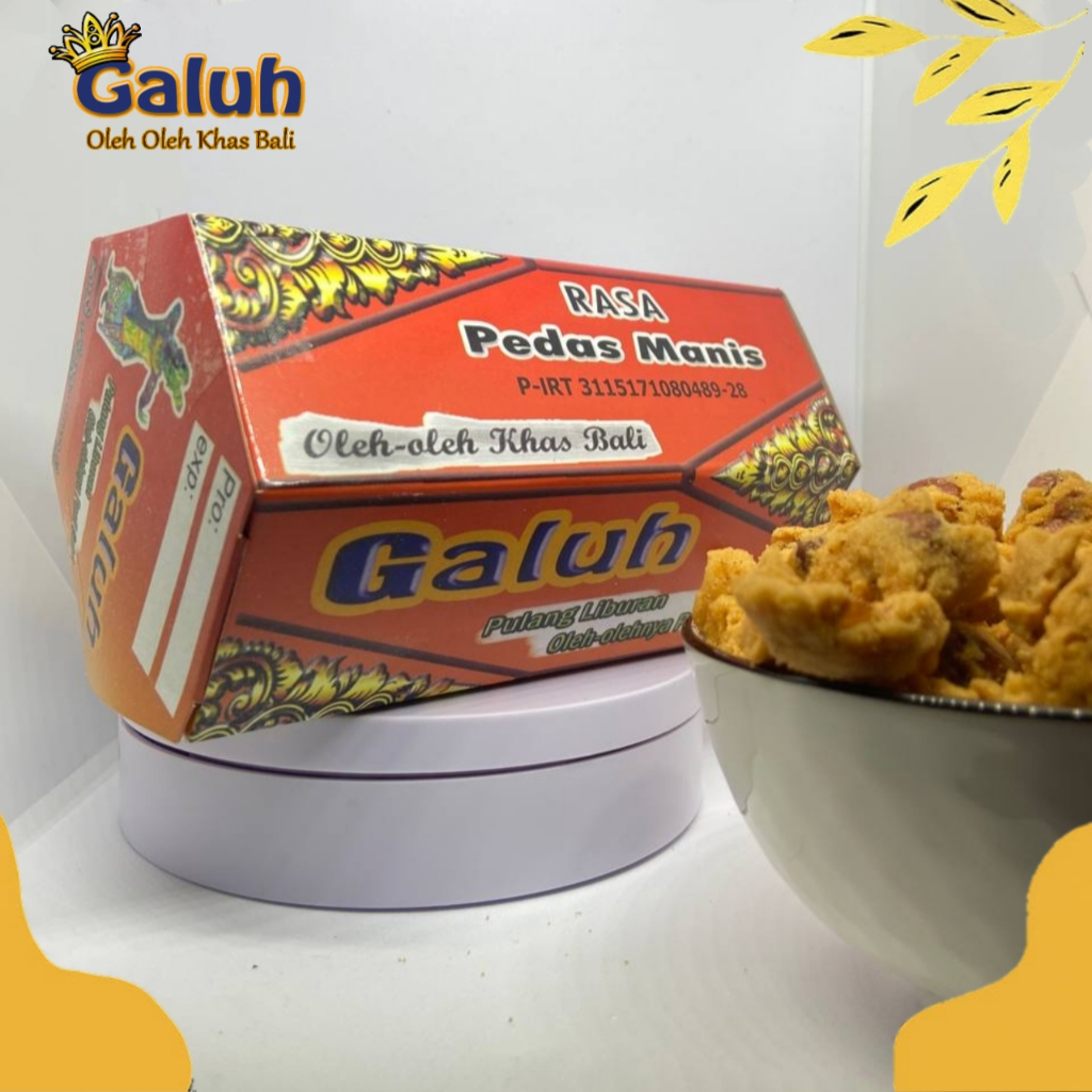 

Kacang Disco Galuh Box 200g – Oleh Oleh Khas Bali, Rasa Pedas Manis, Camilan Renyah Halal