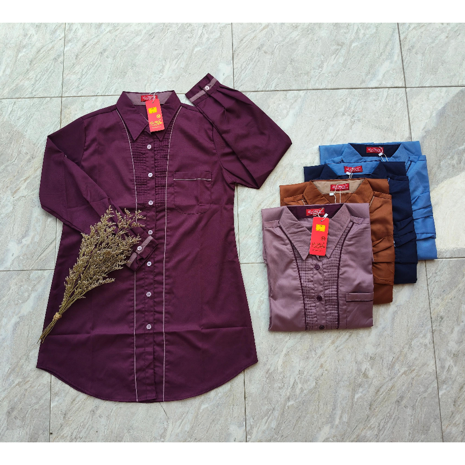 ATASAN TUNIK AL MYA//TUNIK HARA//ATASAN SANTRI//BLUS HARA//BAJU WANITA TERBARU//STELAN WANITA