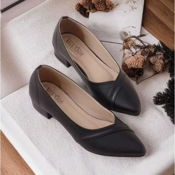 Znaire  Pantofel Wanita Sepatu Heels Wanita Hak 3 cm