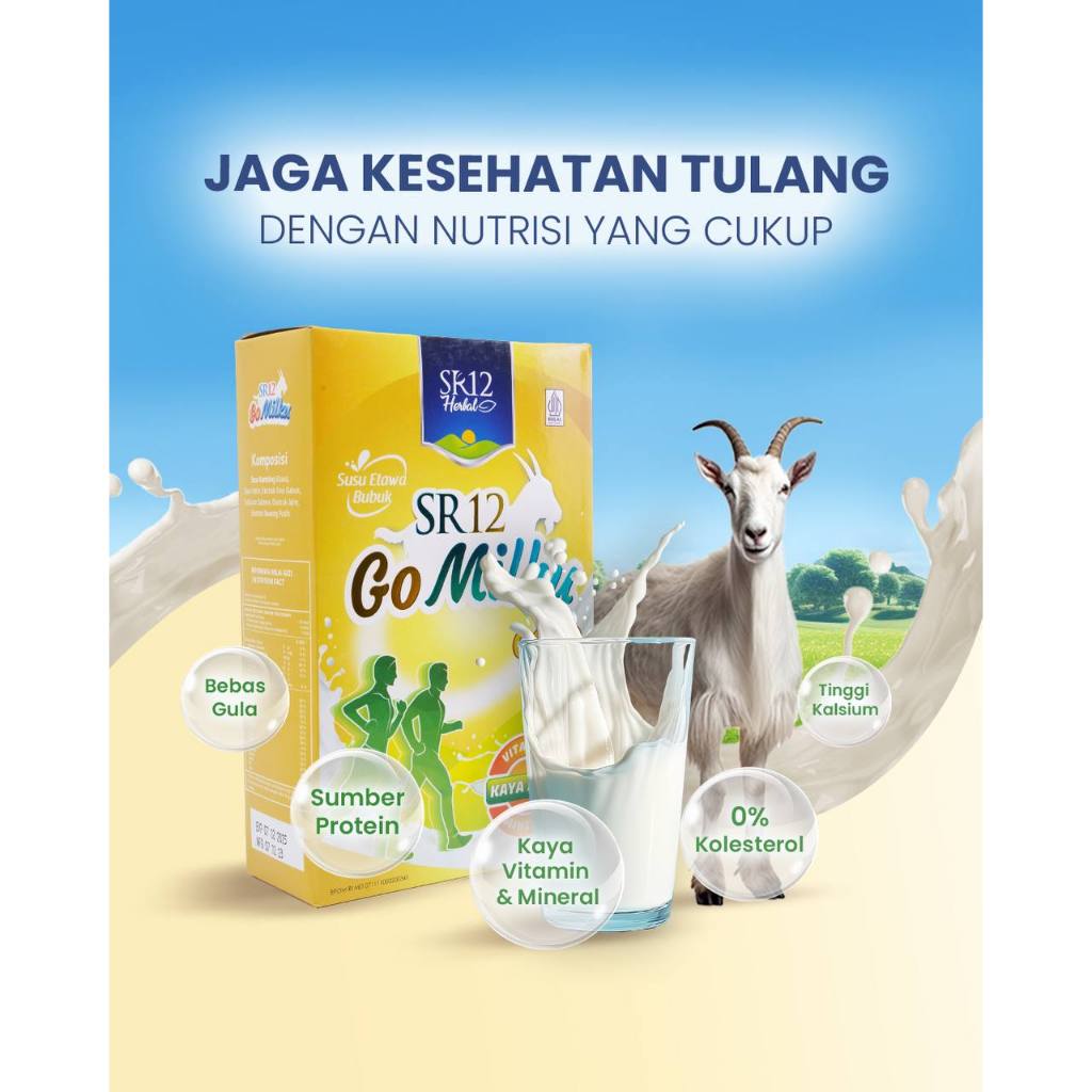 

Susu Kambing Gomilku SR12 Etawa Go Milku BPOM Kesehatan Imunitas Tulang Rendah Lemak Tinggi Kalsium