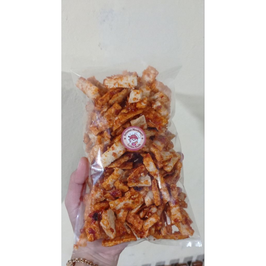 

Manggleng Singkong Khas Banyumas 200 g | Mangkleng Singkong Pedas Manis | Kripik Manggleng Singkong