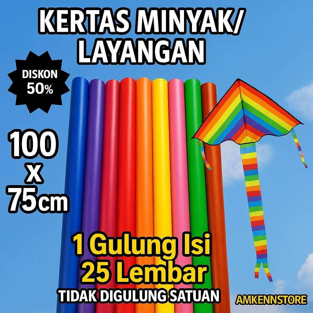 

Kertas Minyak/Layangan 25 Lembar