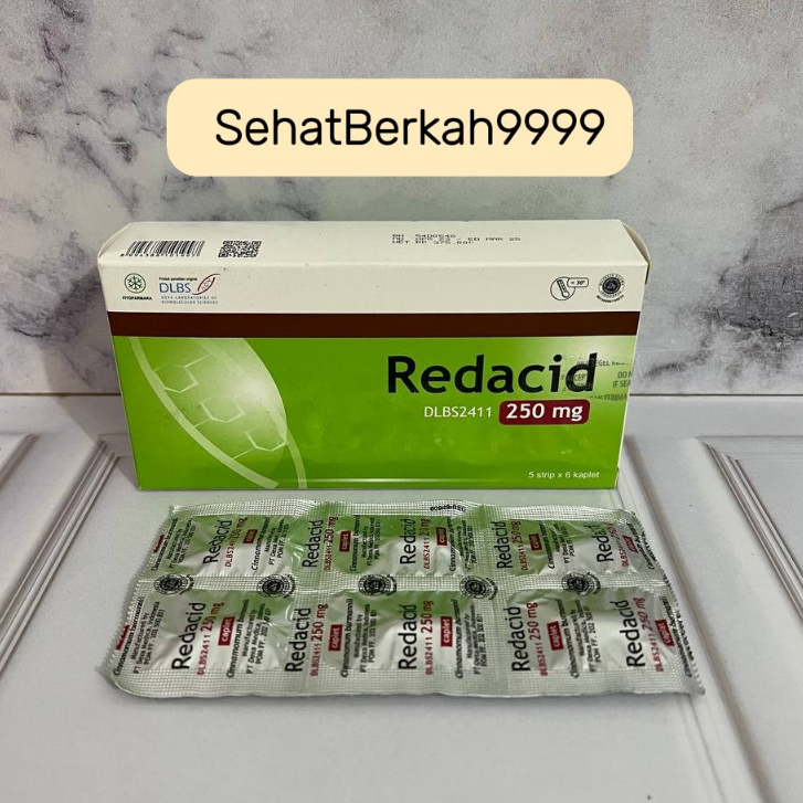 REDACID 250MG OBAT LAMBUNG ALAMI dari BAHAN ALAM INDONESIA CINNAMOMUN BURMANI CORTEX(KAYU MANIS) KAR