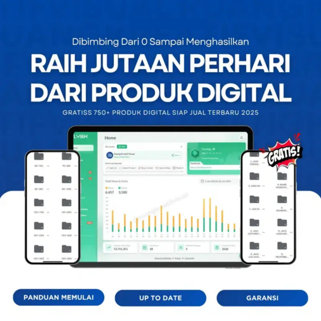 Paket 750++ Produk digital PLR Terlengkap