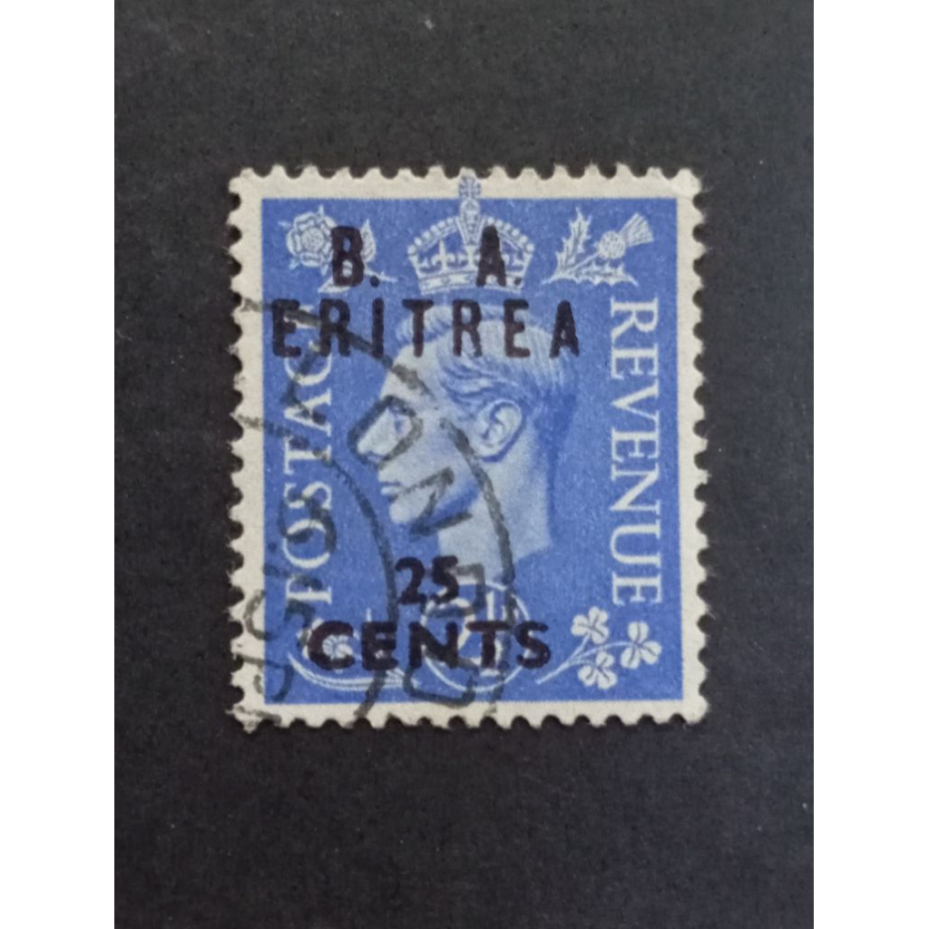 

Prangko Militer Inggris di Eritrea 1950 King George VI - Overprinted B. A. - ERITREA