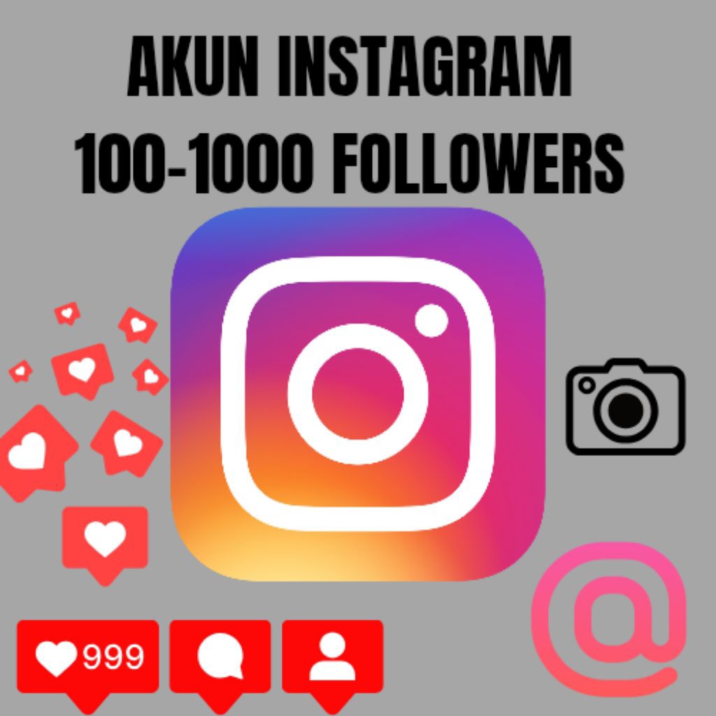 AKUN INSTAGRAM FOLLOWERS DARI 100-1000 FOLLOWERS