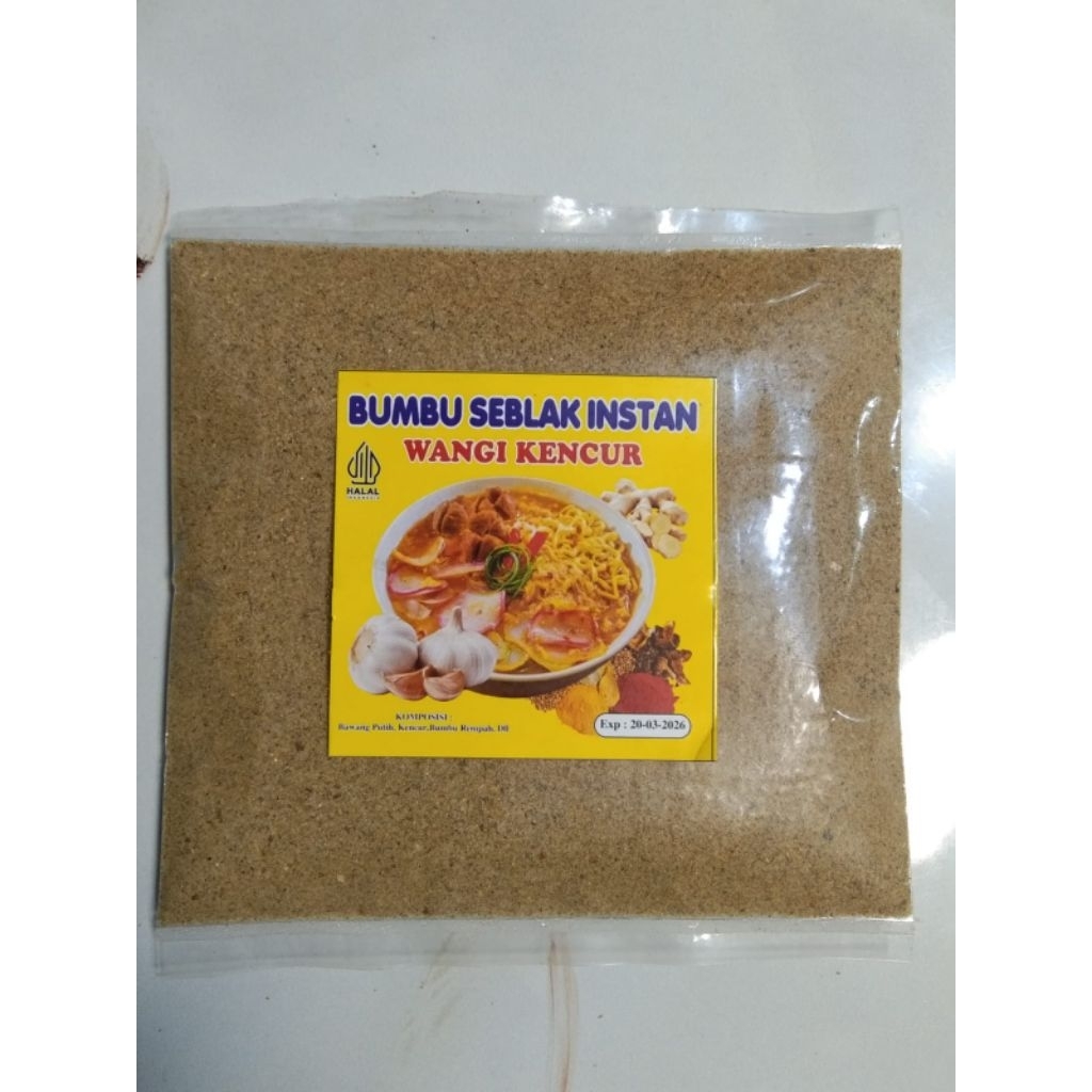 

NEW BUMBU SEBLAK INSTAN WANGI KENCUR( UDAH ADA RASA KENCUR NY) Kemasan 100g