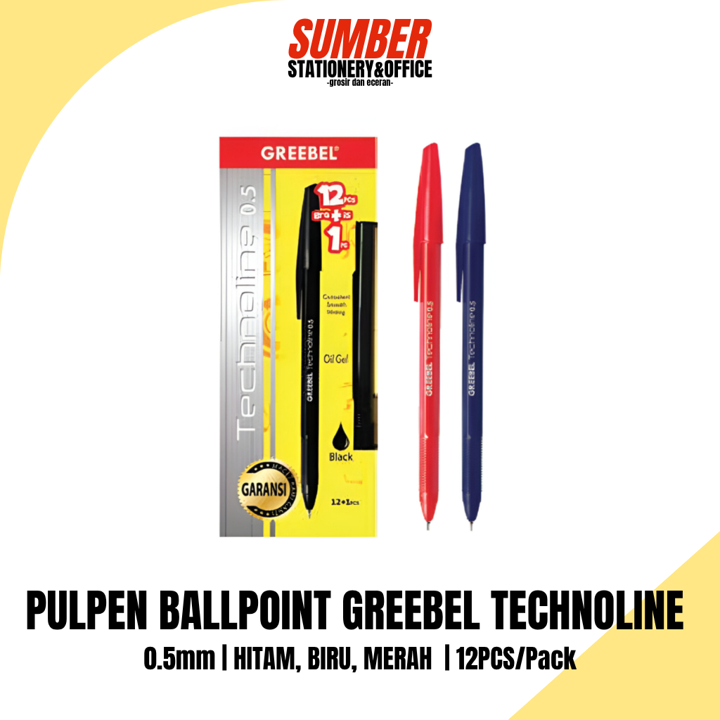 

Pulpen Greebel Technoliner 0.5mm (G-PT) - Teknologi Jarum Halus & Presisi