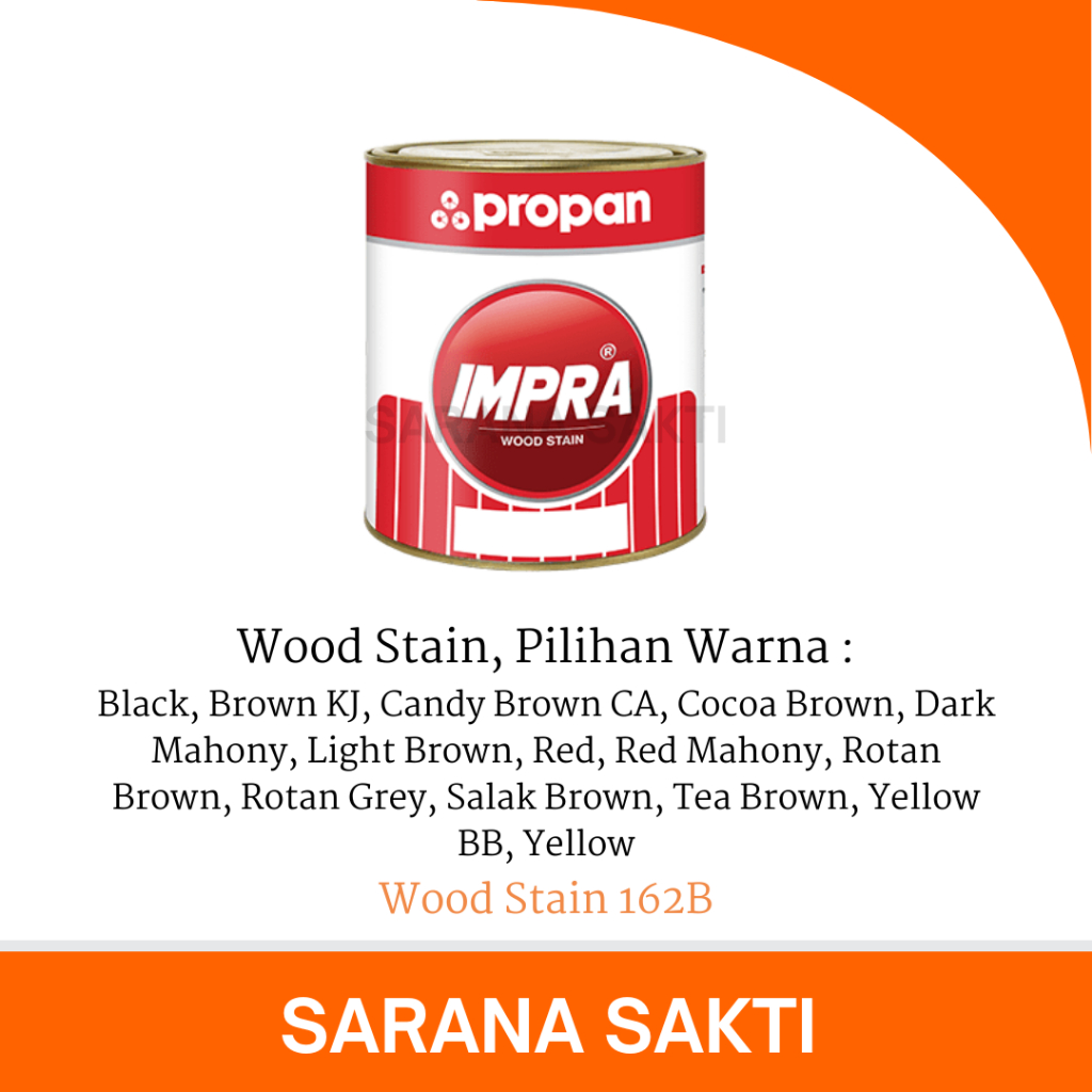 Wood Stain 162B ( Stok Lama ) | Propan Impra Woodstain Wood Stain WS-162 1 Liter