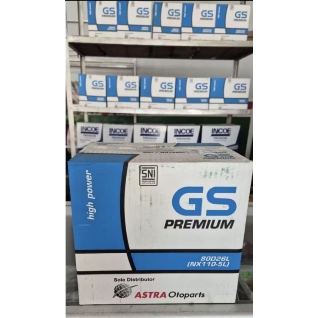 Aki accu mobil GS Premium 80D26L Innova