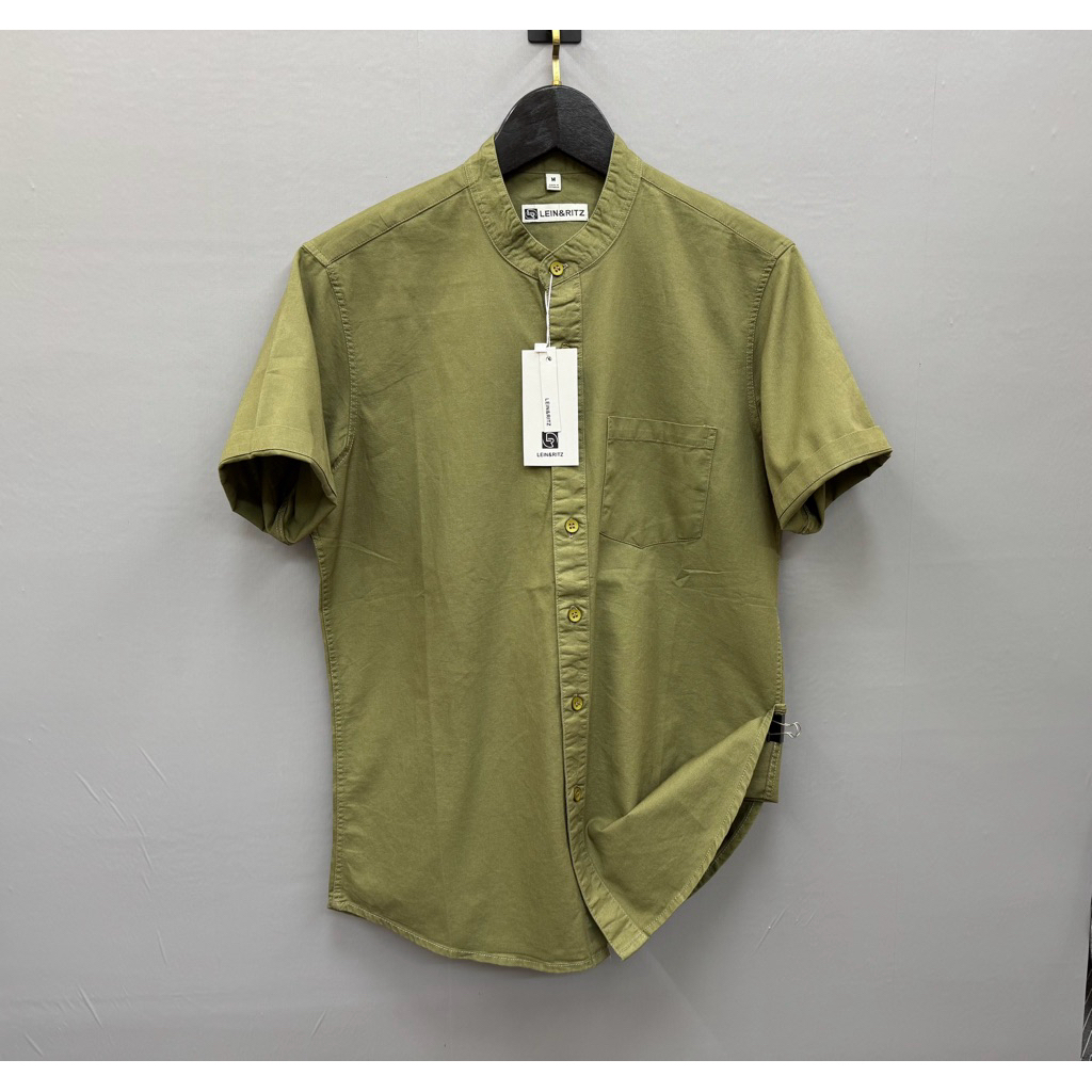 Lein&Ritz - Kemeja Shanghai Pendek Pria Slimfit - Kemeja Shanghai Casual Slimfit Premium - Kemeja Sh