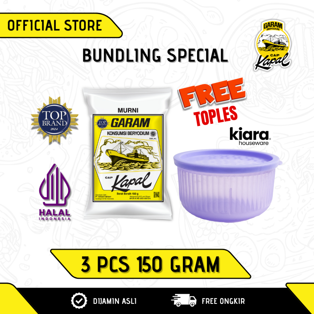 

Garam Cap Kapal Special Bundling FREE Toples Ungu