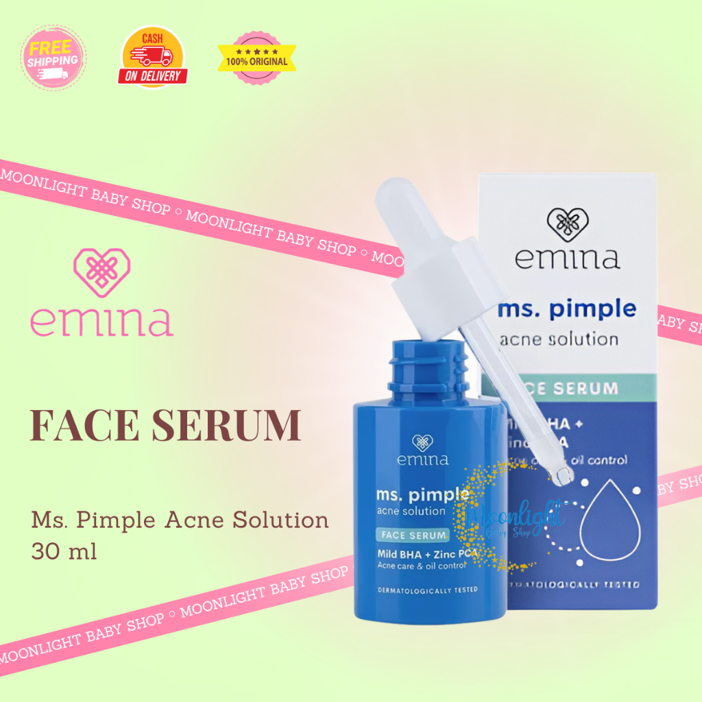 Emina Ms. Pimple Acne Solution Face Serum 30mL | Serum Wajah Emina