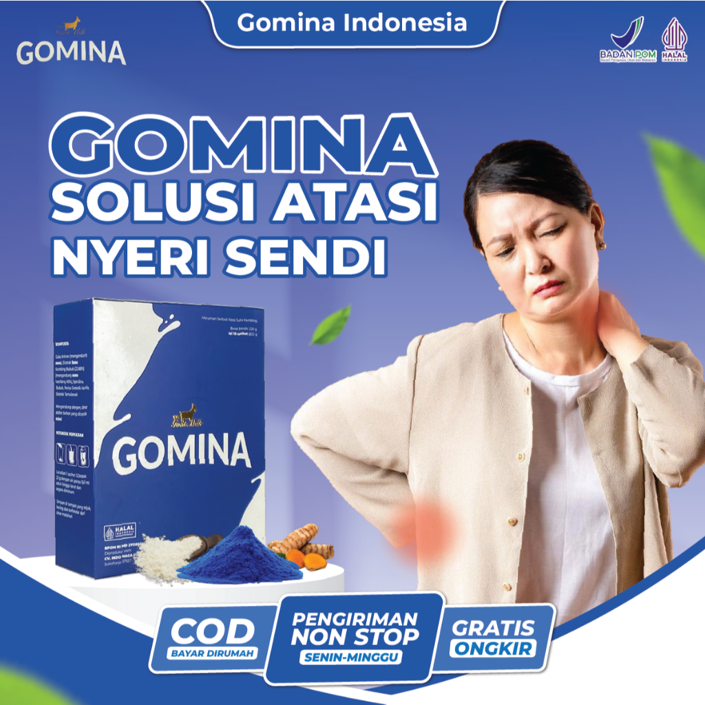 

Gomina - Susu Kambing Etawa Tinggi Kalsium Jaga Kesehatan Tulang dan Sendi 100% bahan Alami
