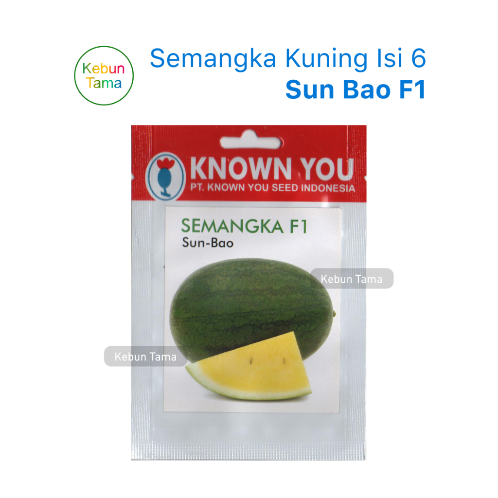 Benih Semangka Kuning Sun-Bao Sun Bao SF-6807 Known You Seed Isi 6 Biji
