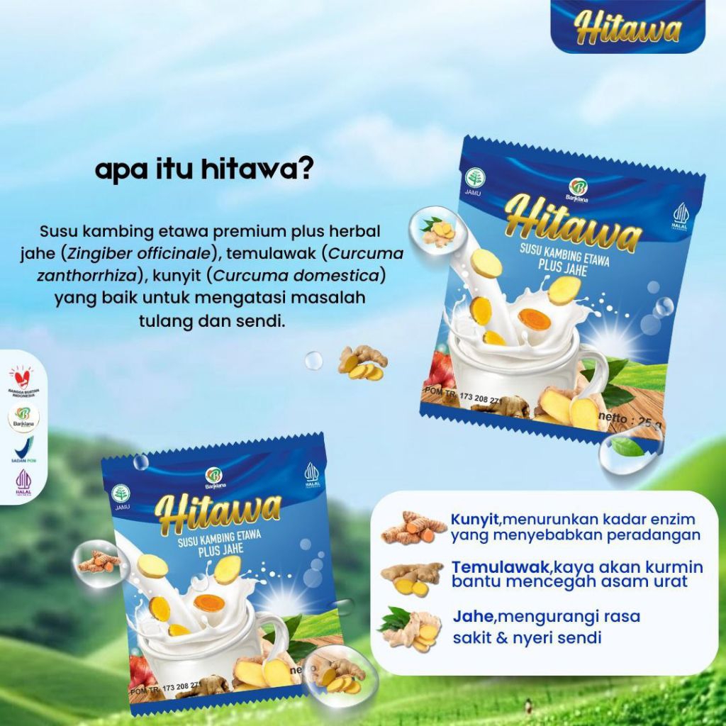 

Susu Etawa Hitawa Plus Jahe Merah Untuk Mengatasi Persendian