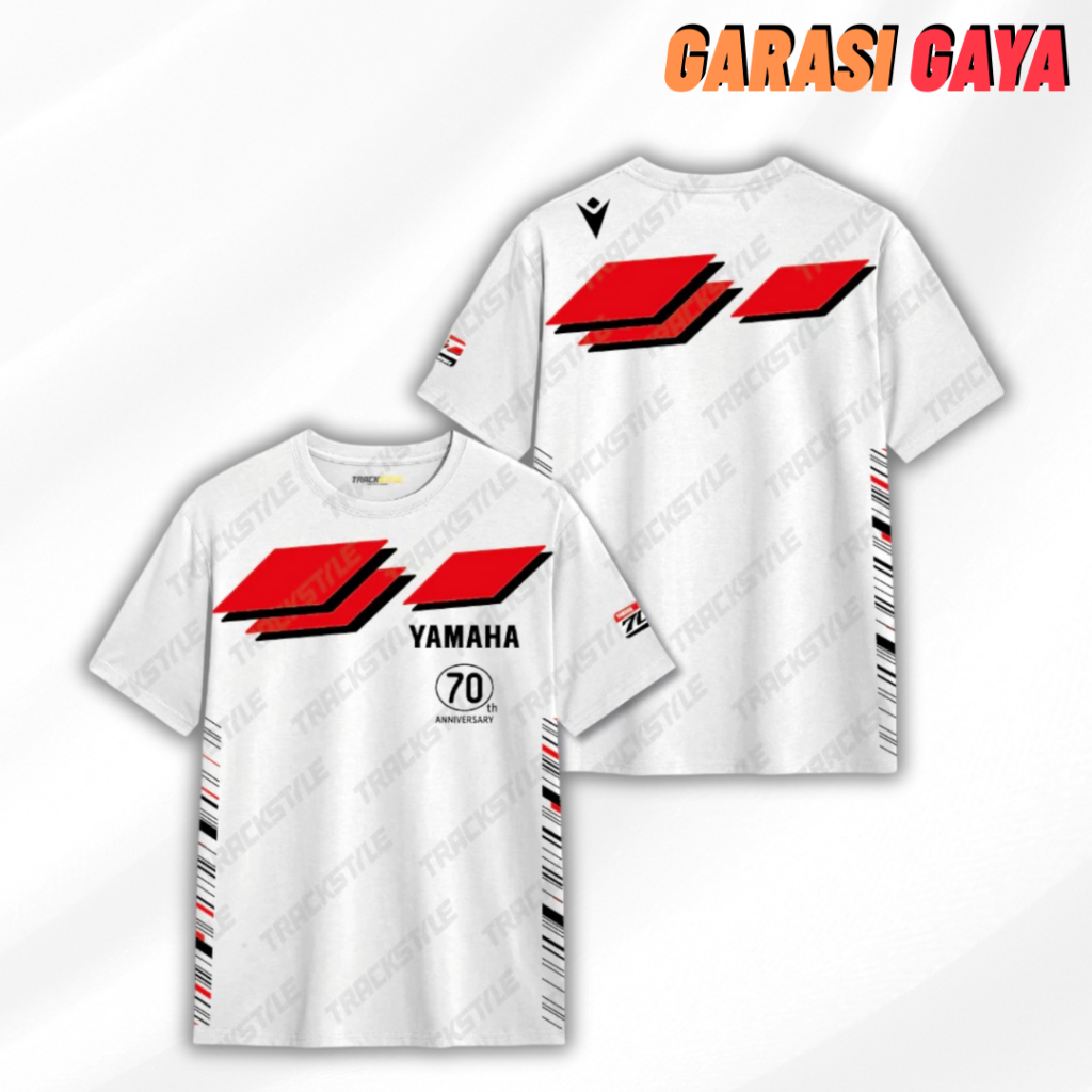 GAGA T-Shirt Kaos Yamaha Motor 70th Anniversary Combed 24s
