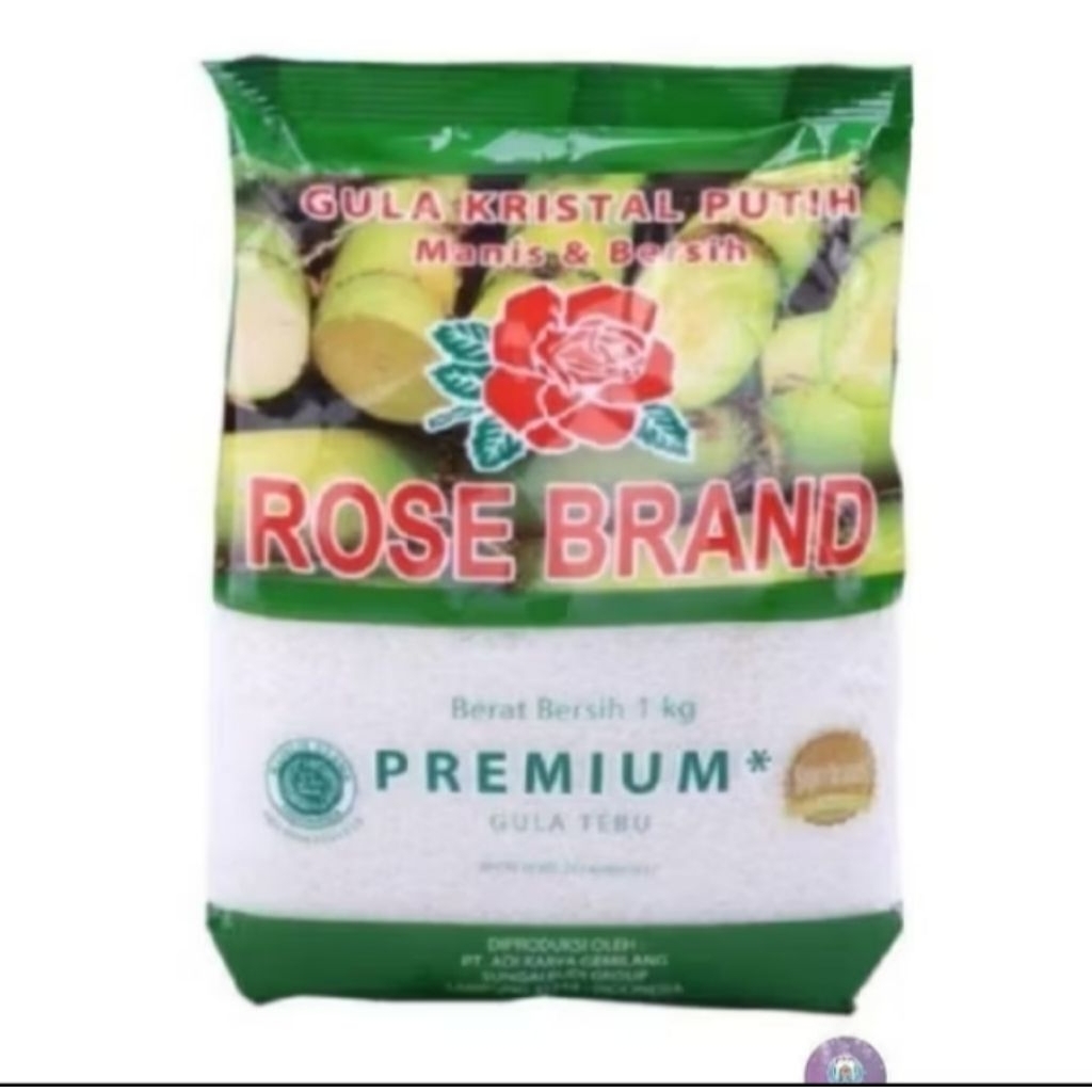 

GULA PASIR ROSEBRAND GULA KRISTAL PUTIH 1KG ( kuning / hijau sesuai stok yg ada )