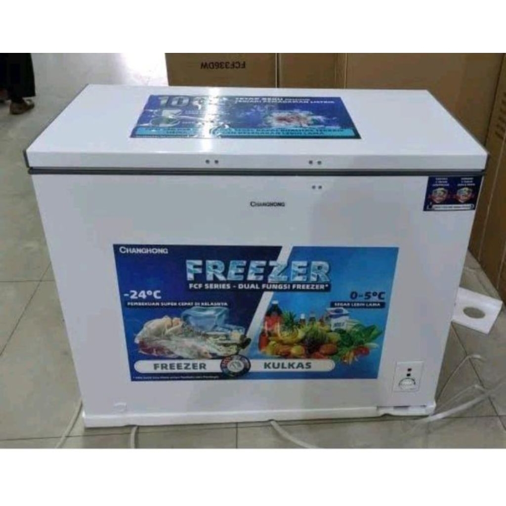CHANGHONG BOX FREEZER FCF266DW - BOX FREEZER CHANGHONG 210 LITER - KULKAS PEMBEKU CHANGHONG - BOX DA