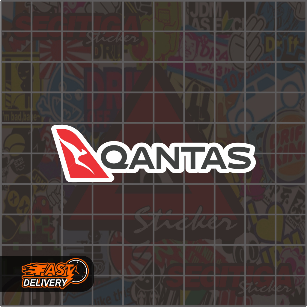 

Sticker Qantas Ukuran 10 x 2.8 Cm