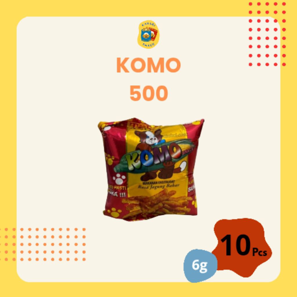 

RS Komo (6g) Chiki Snack Rasa Jagung Bakar isi 10pcs