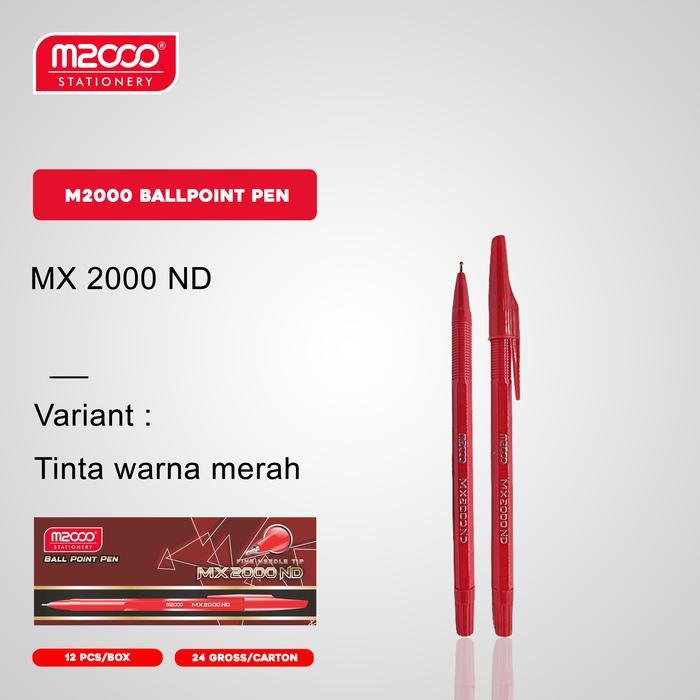 

1 Kotak 12Pcs Pena M2000 Mx 2000 Merah