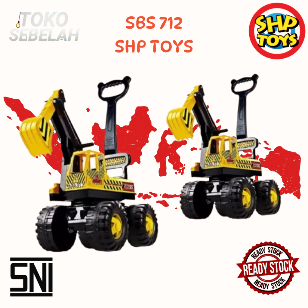 MAINAN DORONG EXCAVATOR BEKO SHP SBS 712 SHP TOYS TRUK KERUK