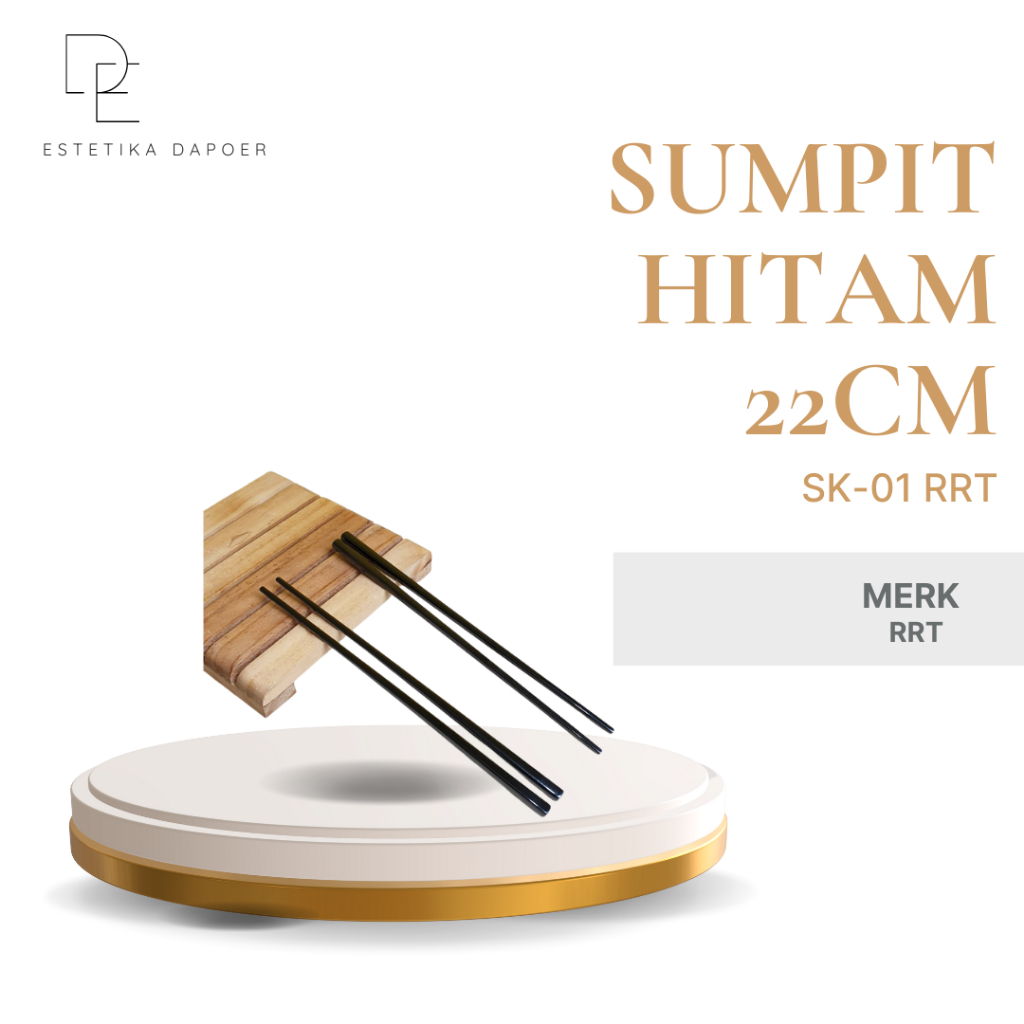SUMPIT HITAM 22CM SK-01 RRT | SUMPIT MELAMIN RRT | SUMPIT HITAM