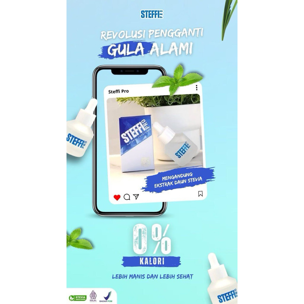 

STEFFIPRO (Pemanis alami Daun Stevia) Nol kalori